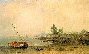Martin Johnson Heade The Stranded Boat Sweden oil painting reproduction